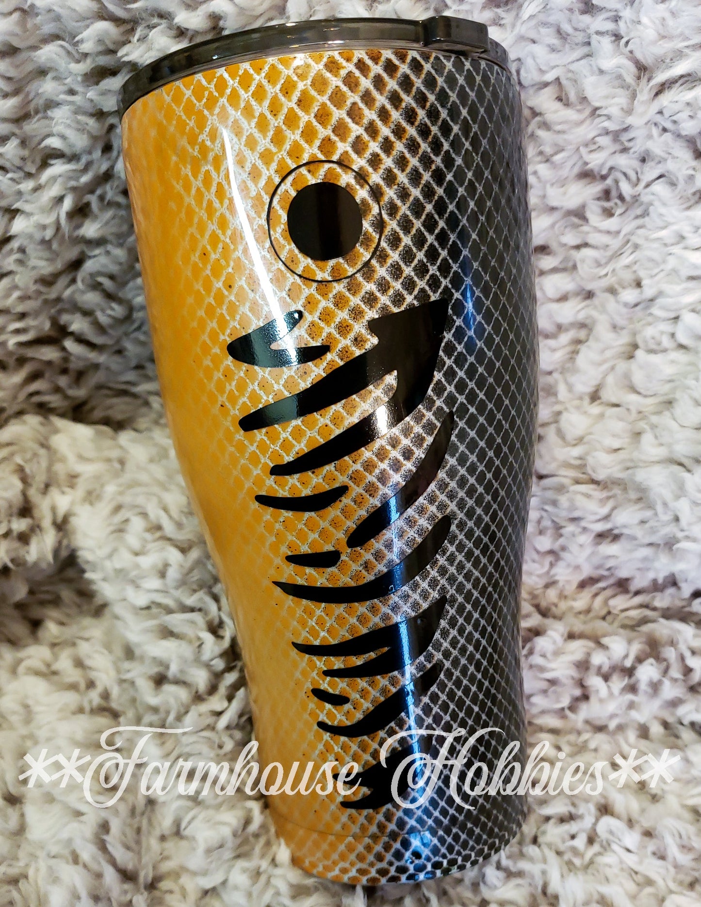 Orange Fishing Lure RTS Drinkware Farmhouse Hobbies
