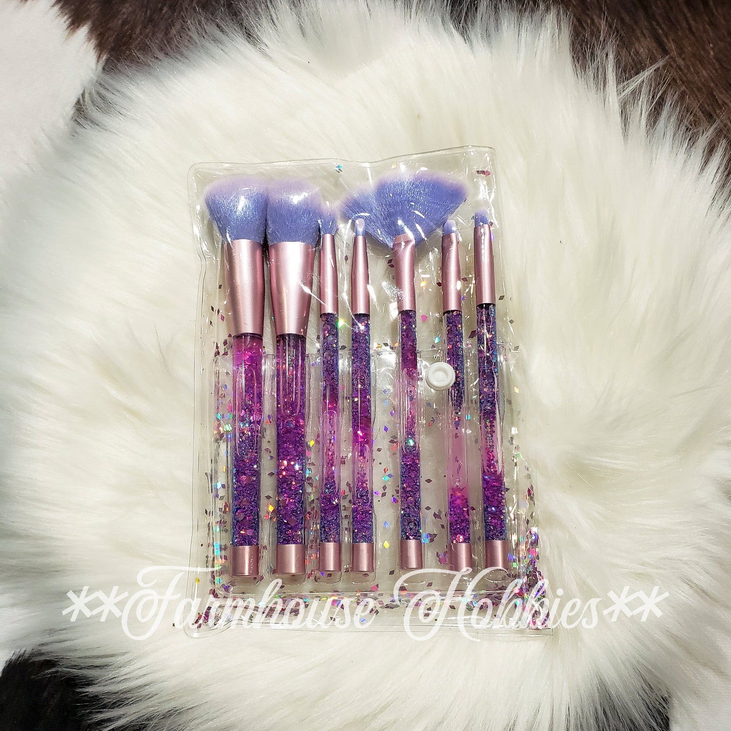 Purple & Rose Gold Makeup Brush Home Decor/Accessories Farmhouse Hobbies