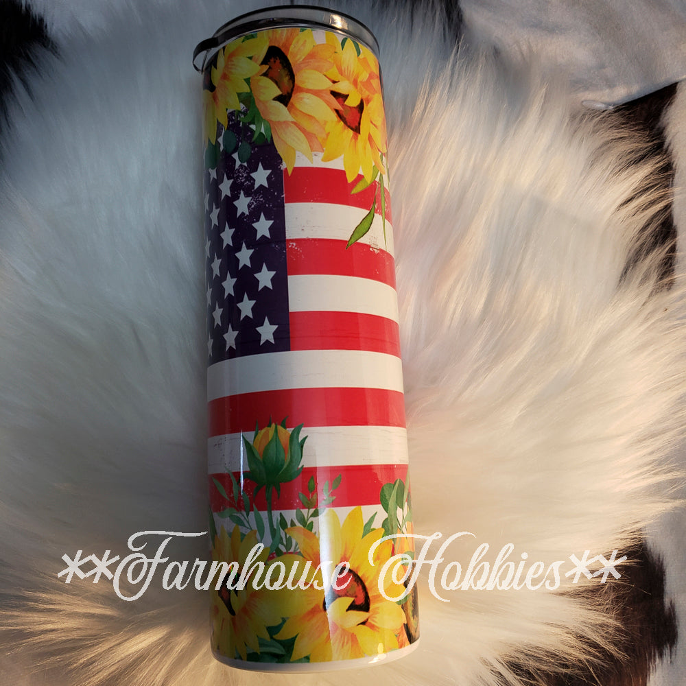 Sunflower Flag RTS Drinkware Farmhouse Hobbies