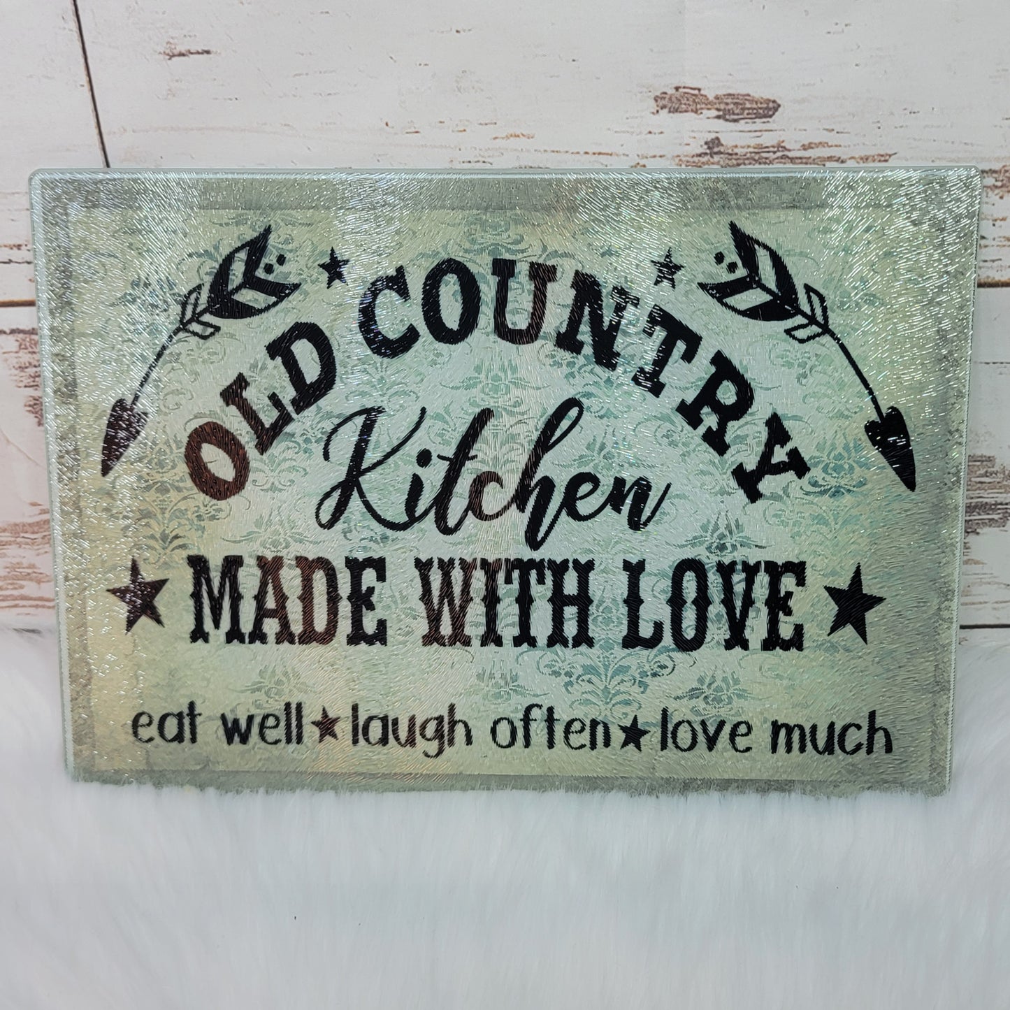 Sm. Rectangle - Old Country Kitchen with custom gift design