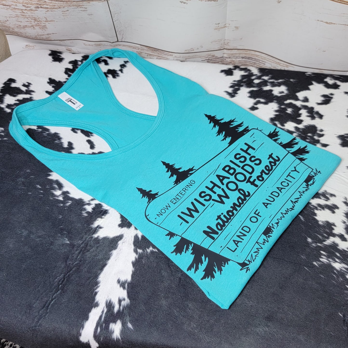 Wishabitch Woods Racerback Tank with custom gift design