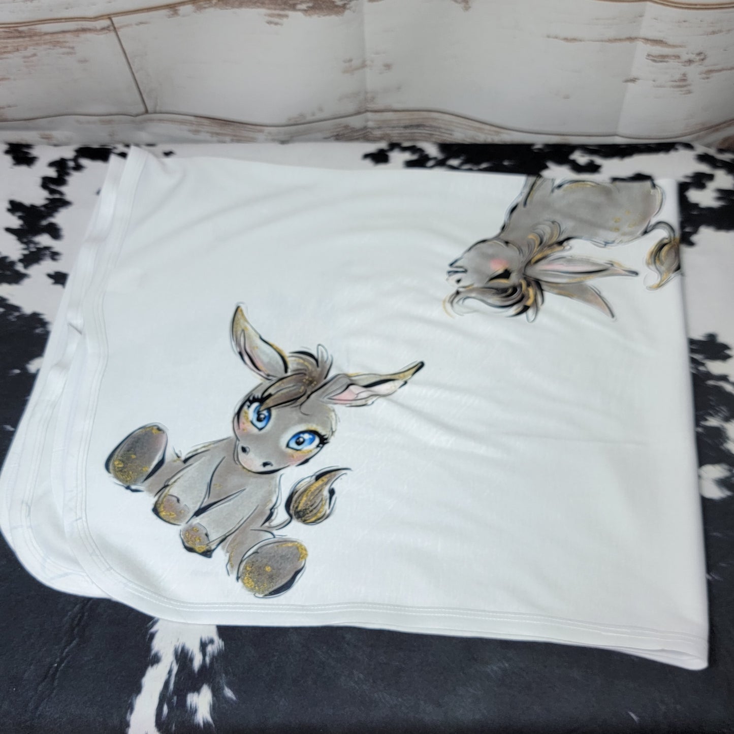 Custom Baby Receiving Blanket with custom gift design