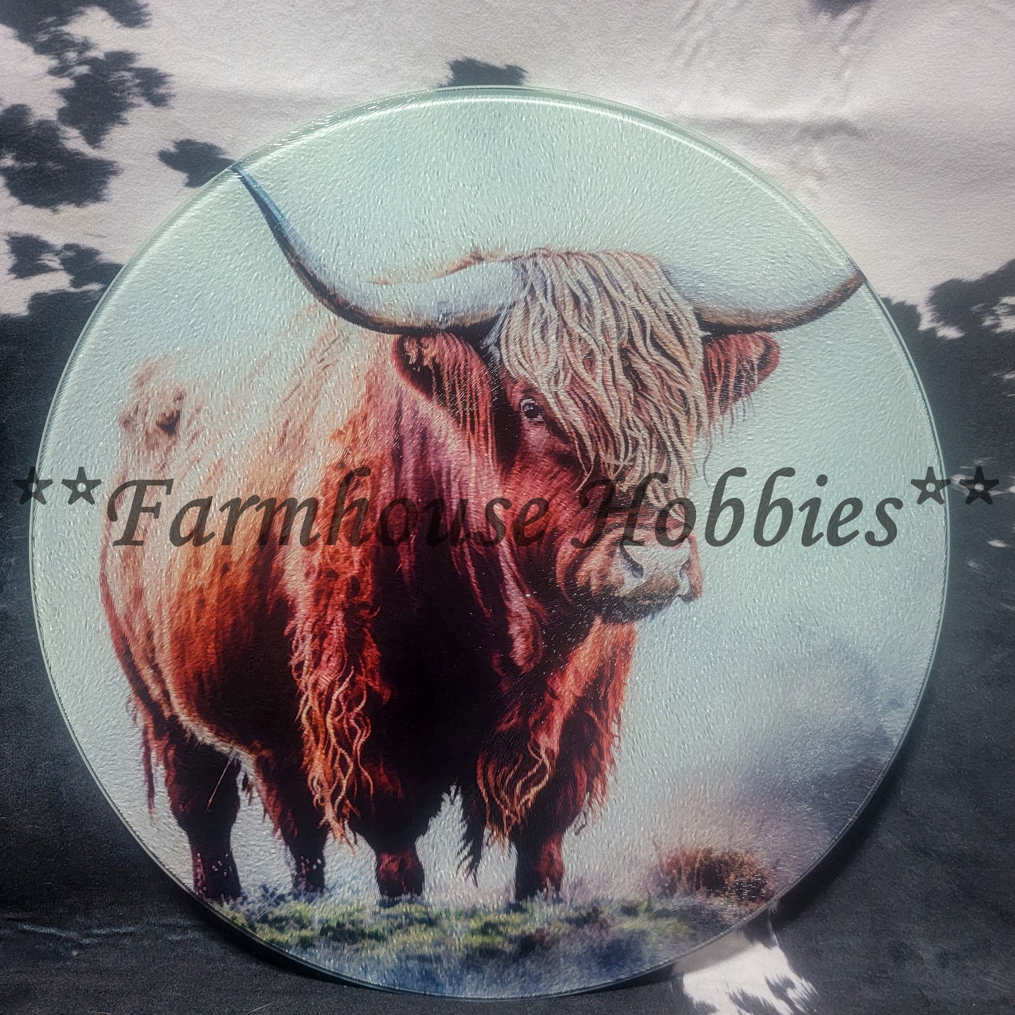 Custom Glass Cutting Board with custom gift design