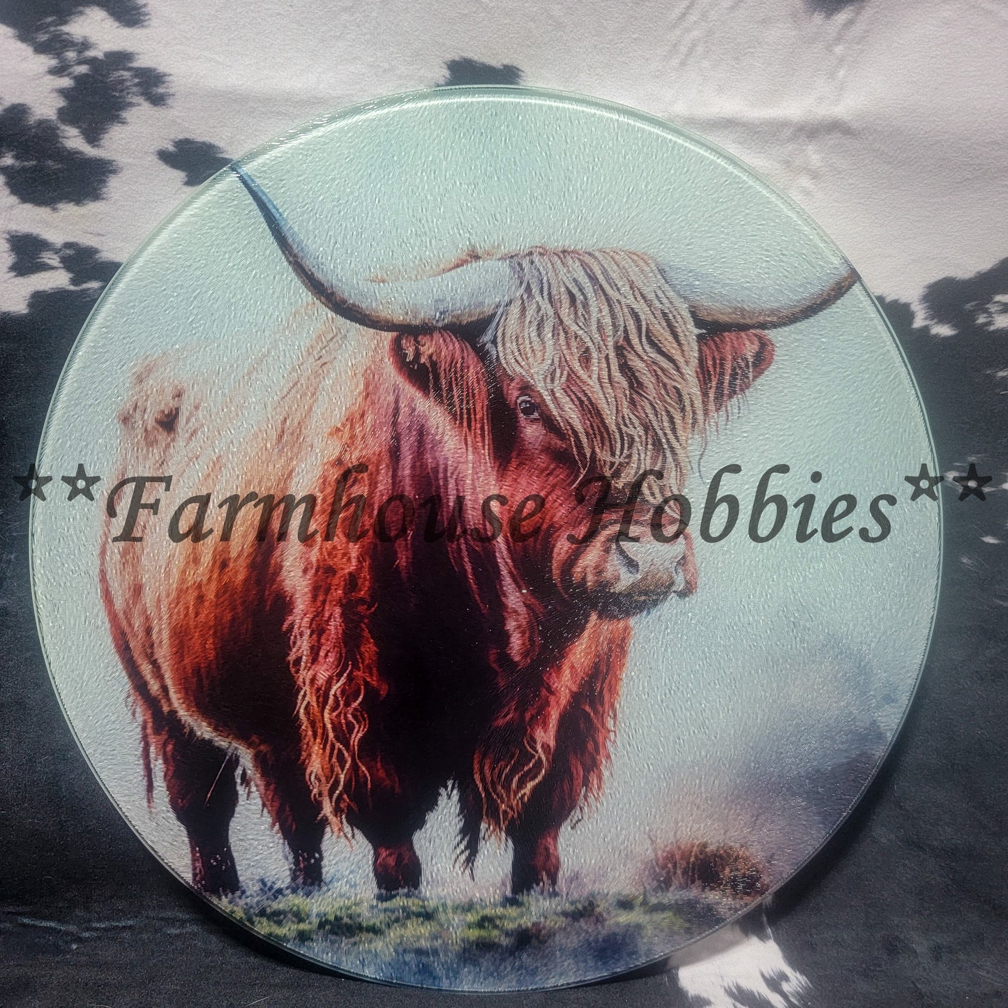 Custom Glass Cutting Board with custom gift design