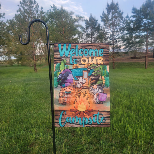 Garden Flag - Campsite Welcome Home Decor/Accessories Farmhouse Hobbies   