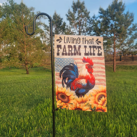 Garden Flag -Farm Life Home Decor/Accessories Farmhouse Hobbies