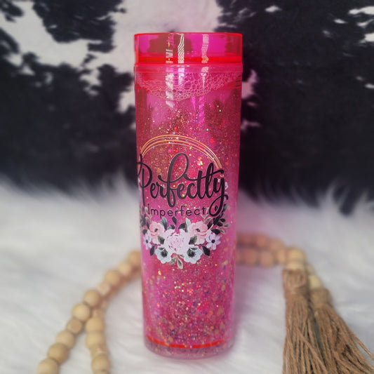 Pink Acrylic Snow Globe - Perfectly Imperfect with custom gift design