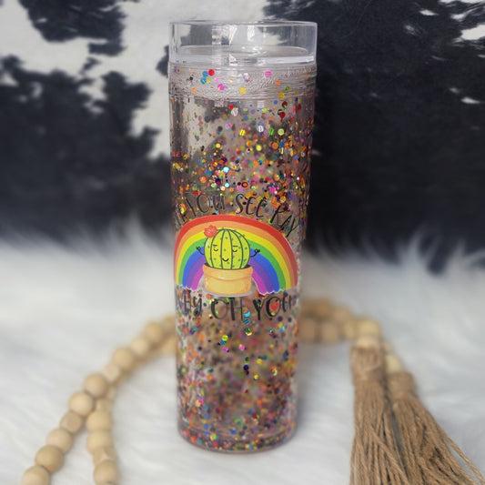 Clear Circus Acrylic Snow Globe - Eff You See Kay with custom gift design