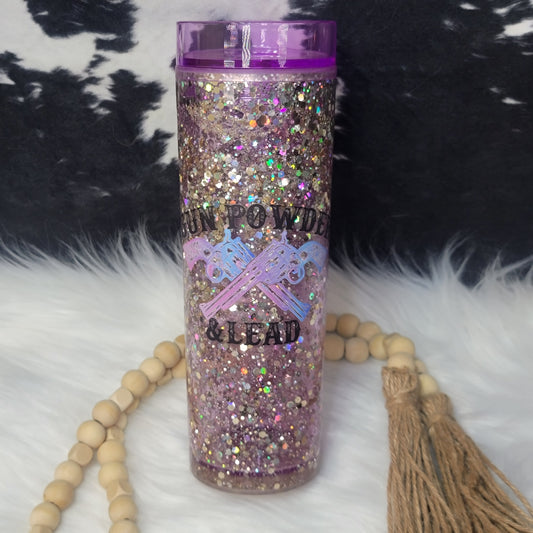Purple Acrylic Snow Globe - Gunpowder & Lead with custom gift design