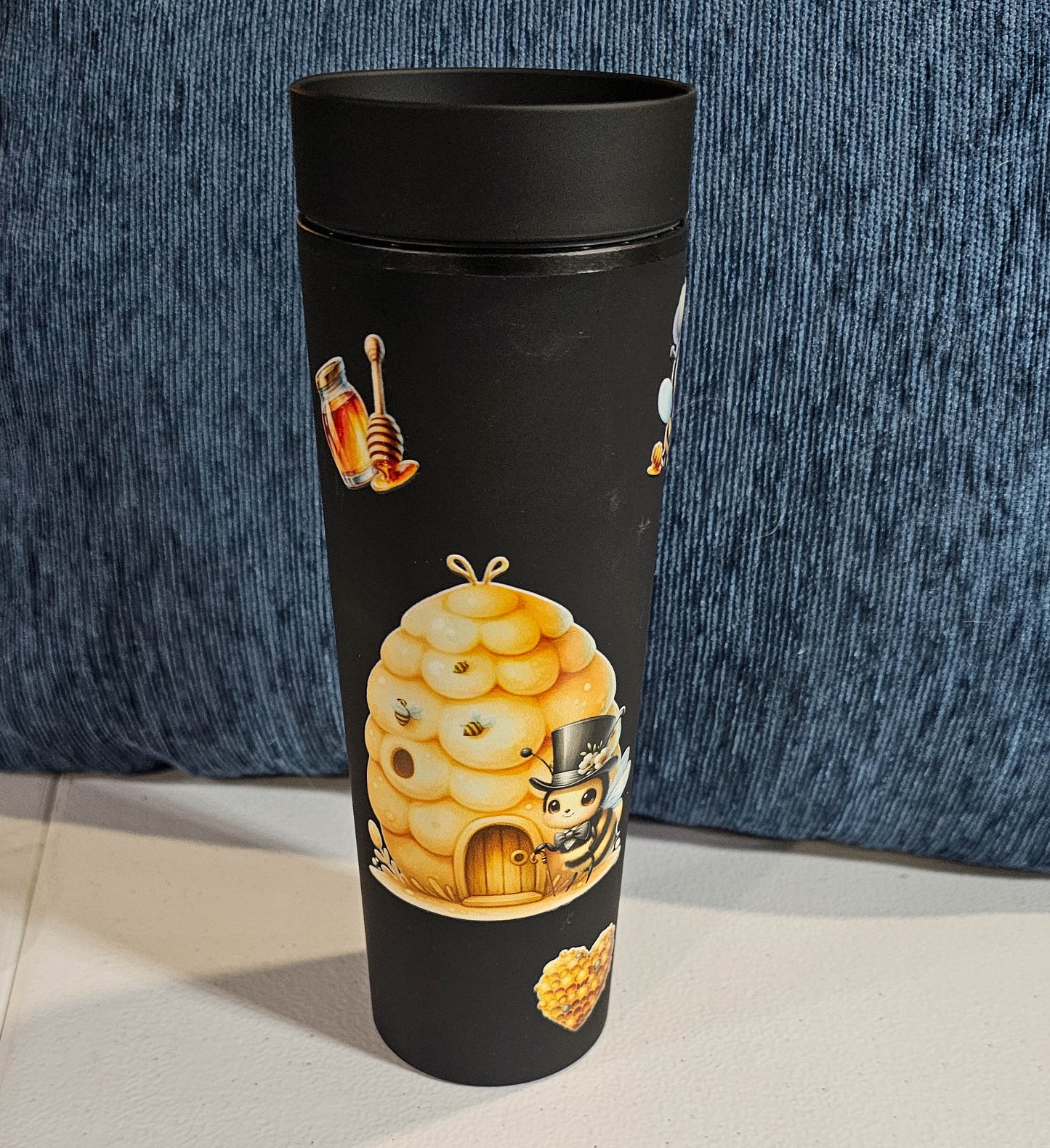 20 oz Strata - Black Honey Bee with custom gift design