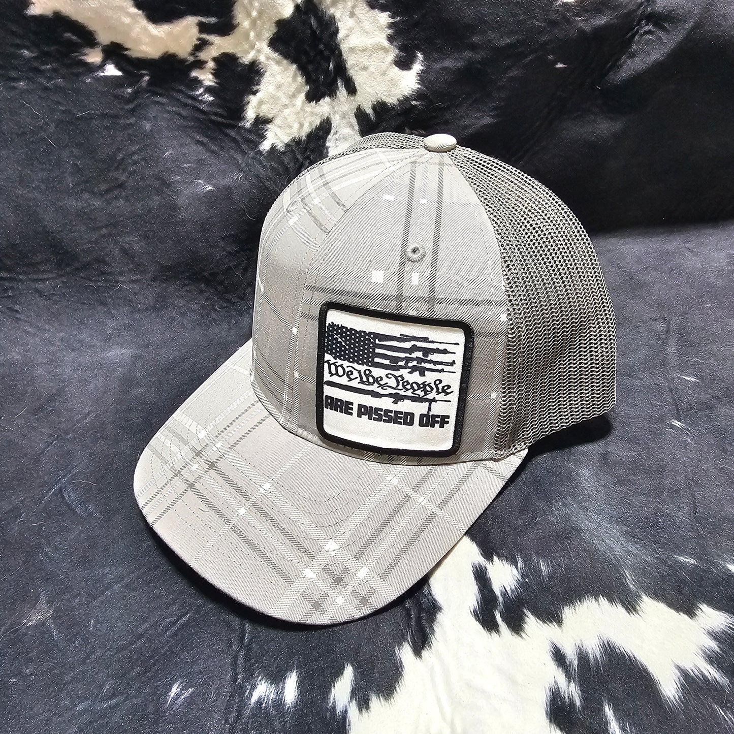 Fabric Patch Hat - We the people with custom hat design
