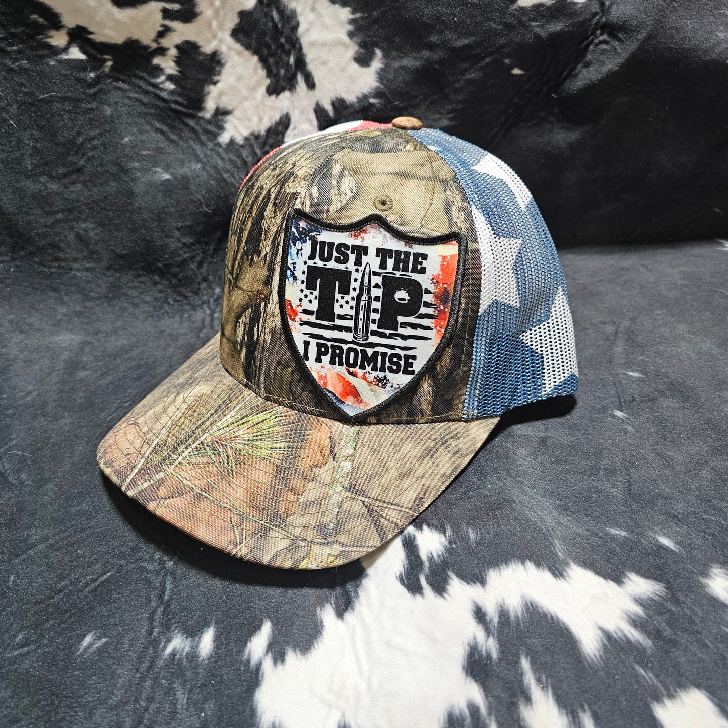 Fabric Patch Hat - Just the Tip with custom hat design