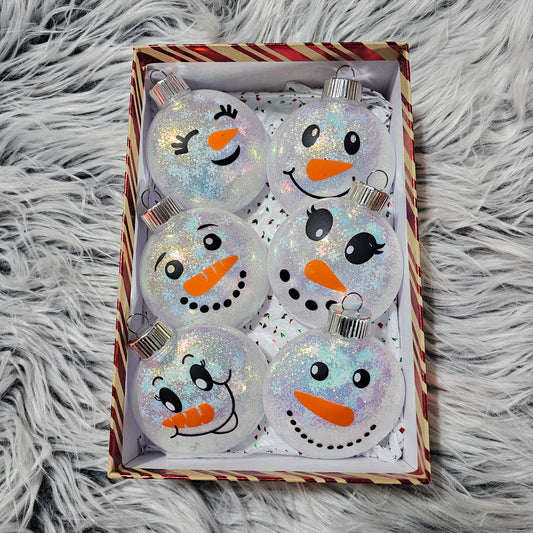 Christmas Ornament - Snowman with custom gift design