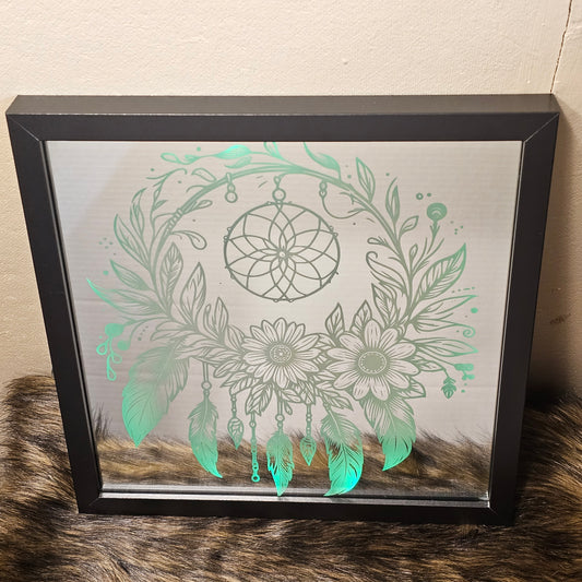 Etched Mirror w/LED Lighting