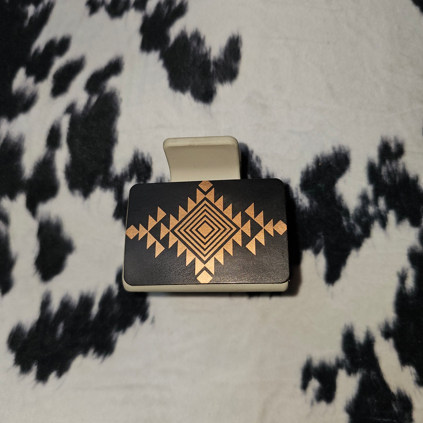 Leather Engraved Claw Clips