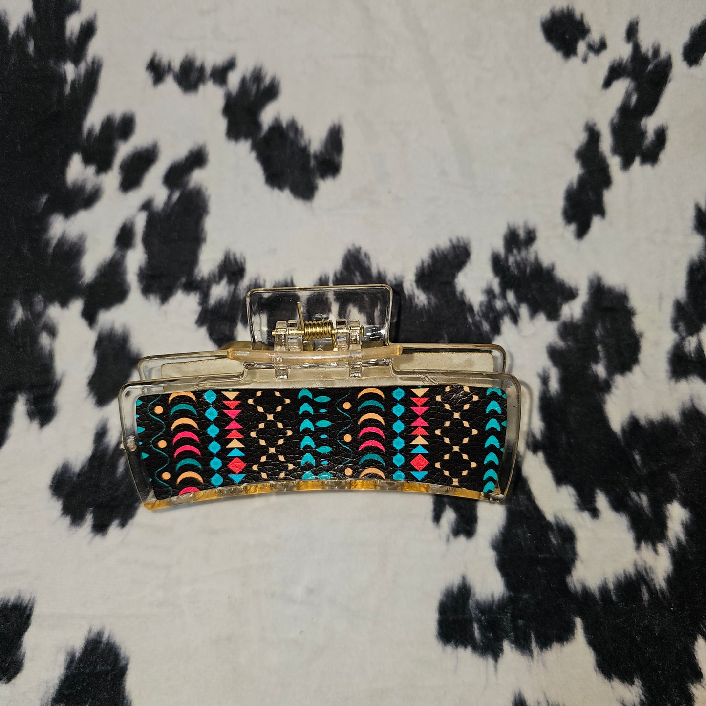 Leather Engraved Claw Clips