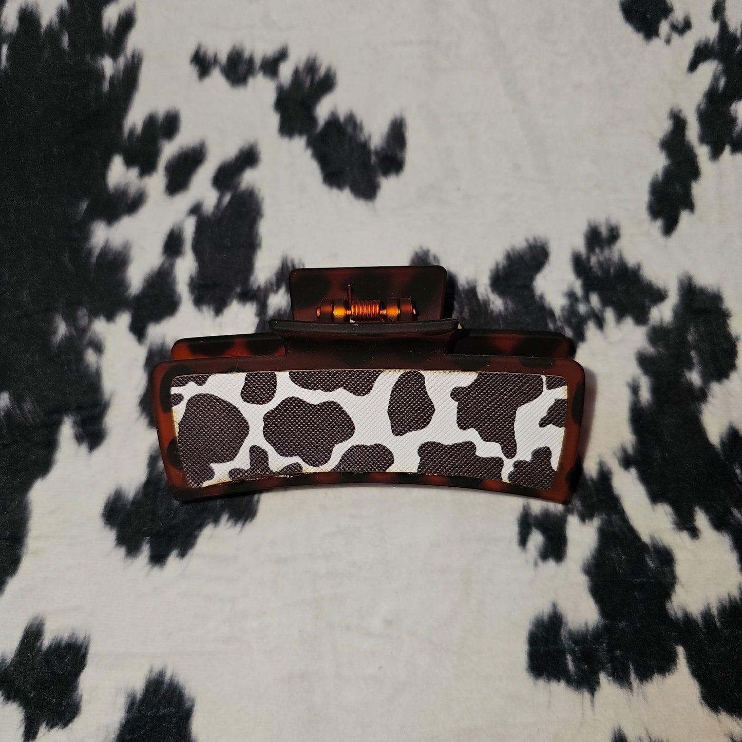 Leather Engraved Claw Clips