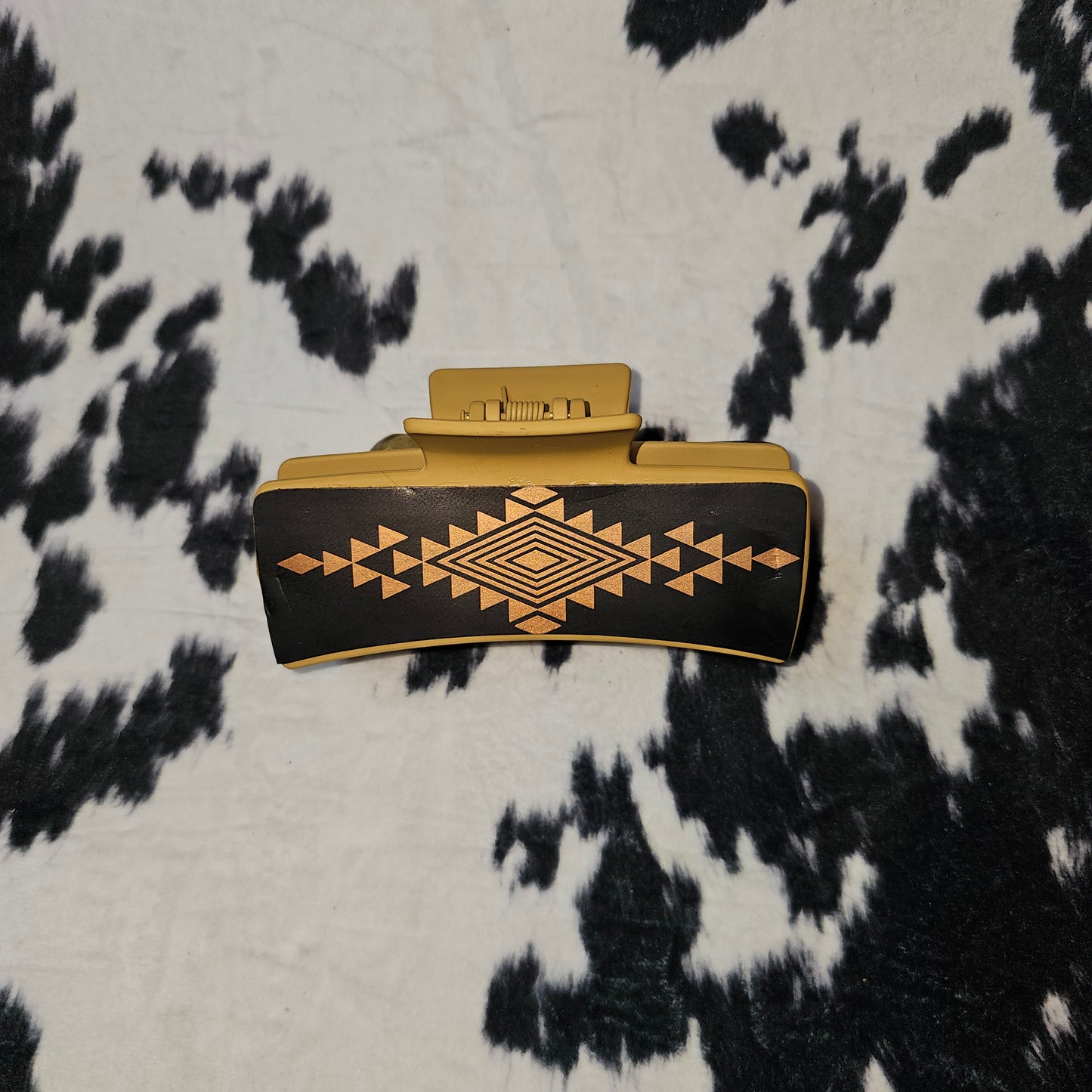 Leather Engraved Claw Clips
