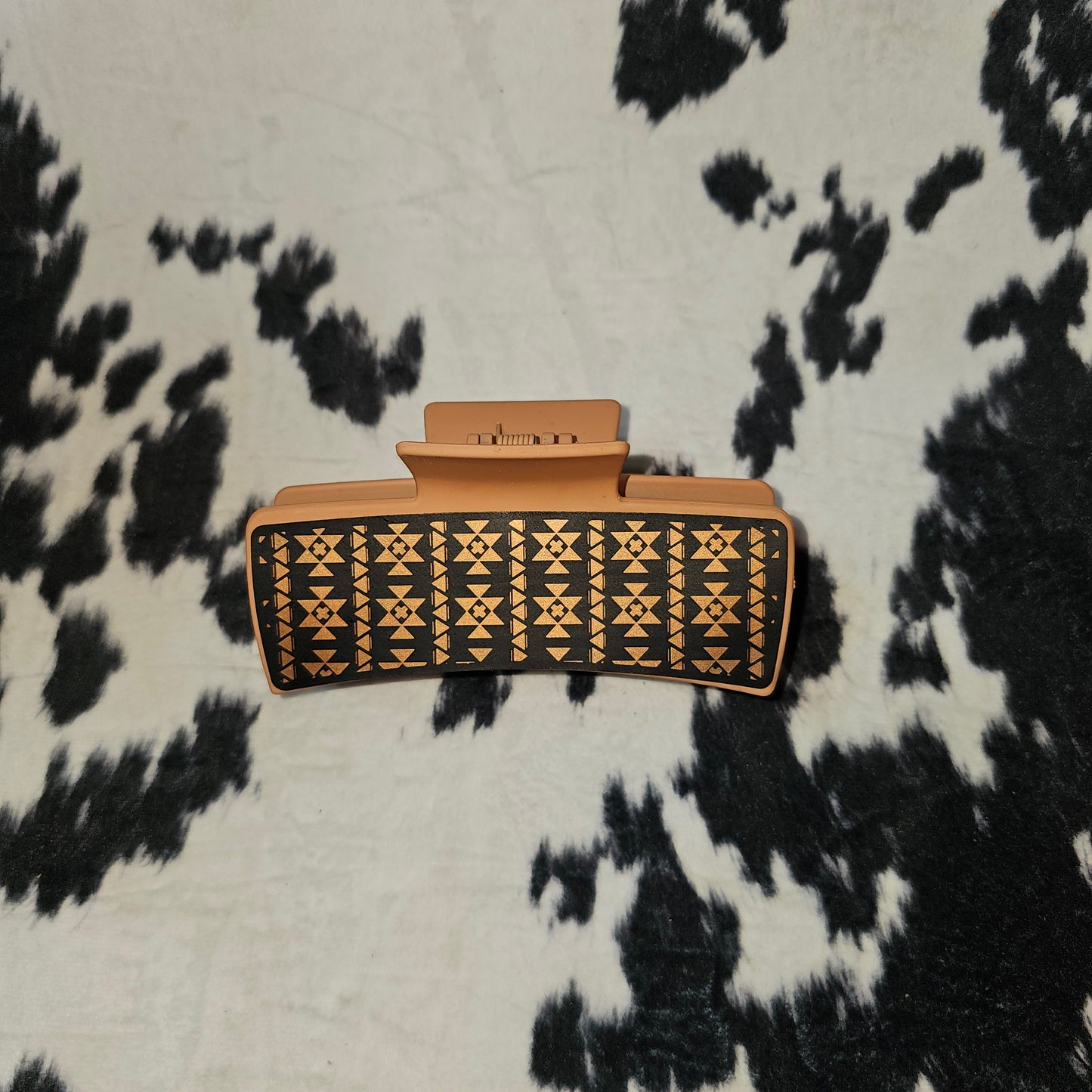 Leather Engraved Claw Clips