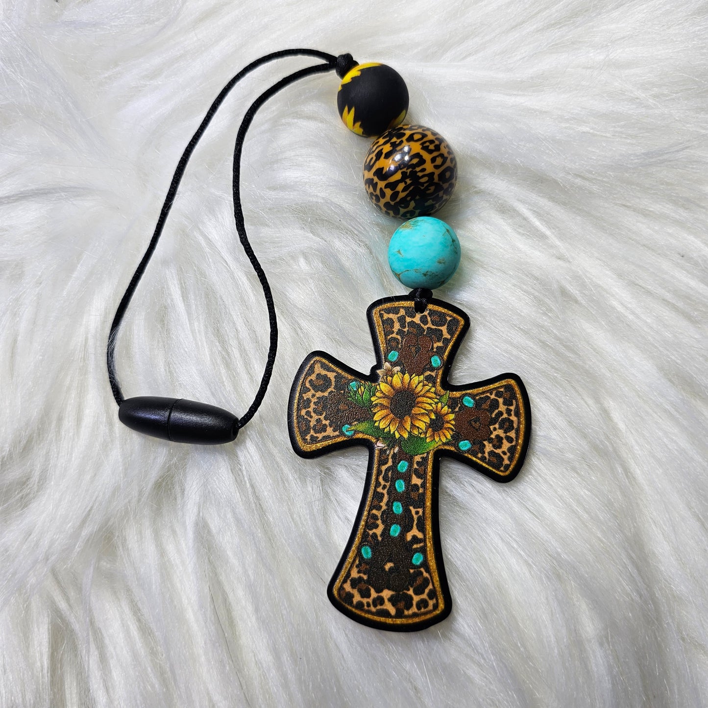 Beaded Mirror Charm