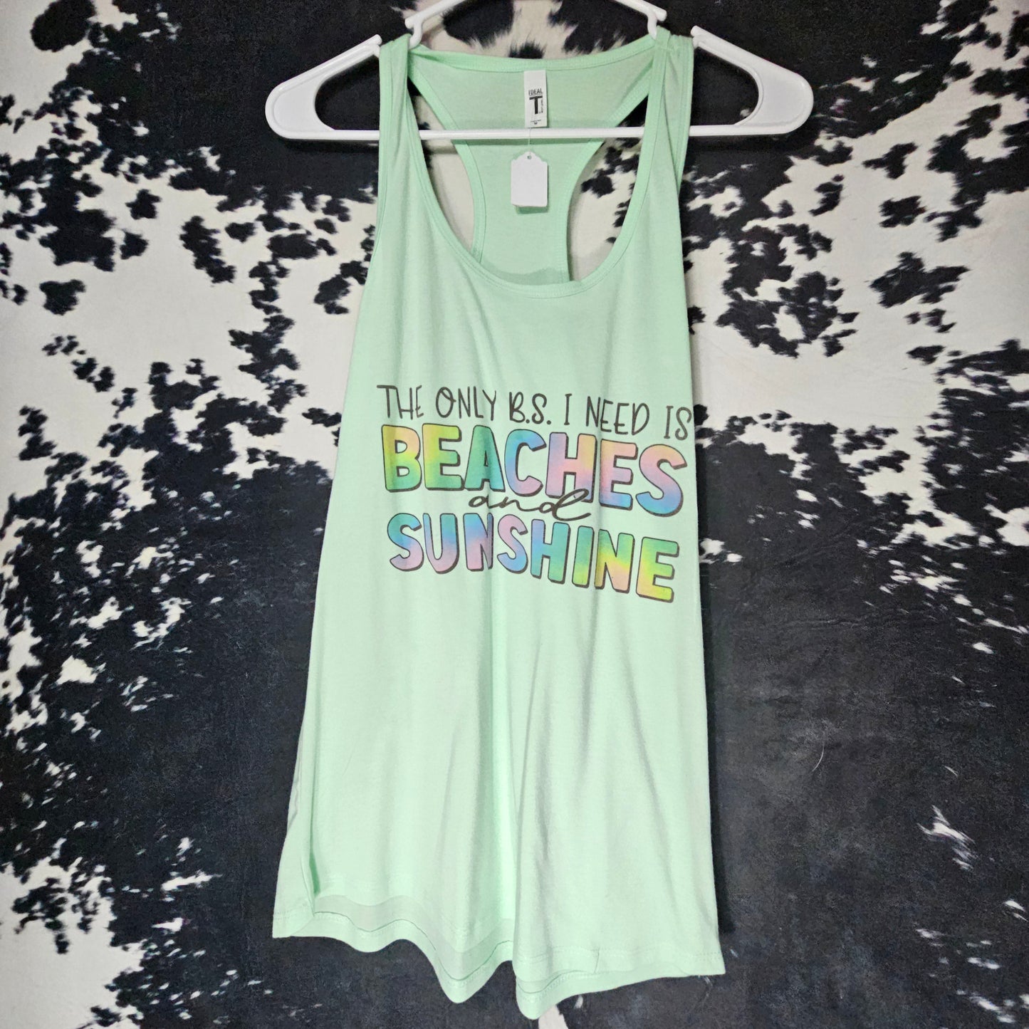 Beaches and Sunshine Mint Tank Vitamin Sea Energy