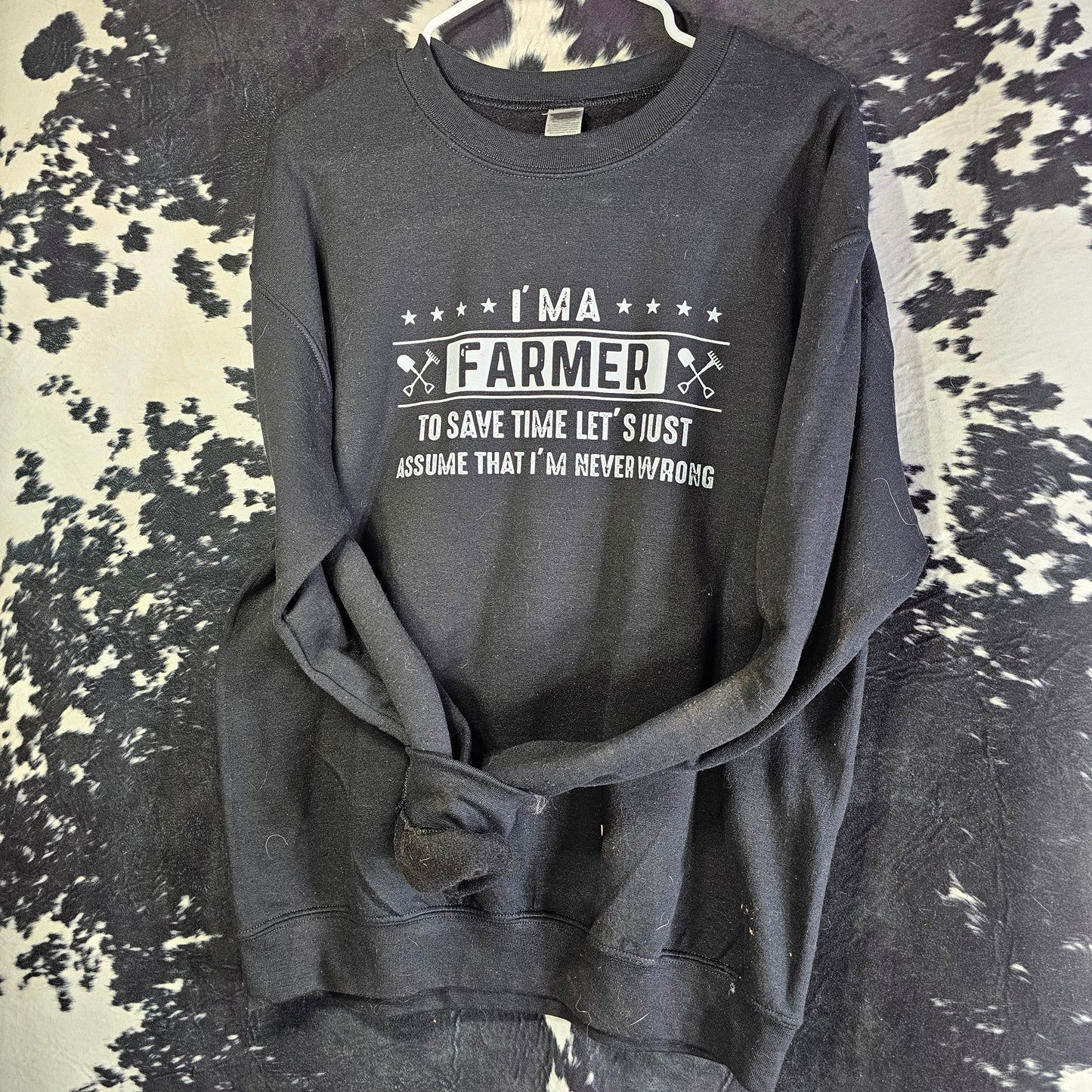 Farmer Is Always Right — No Argument Crewneck