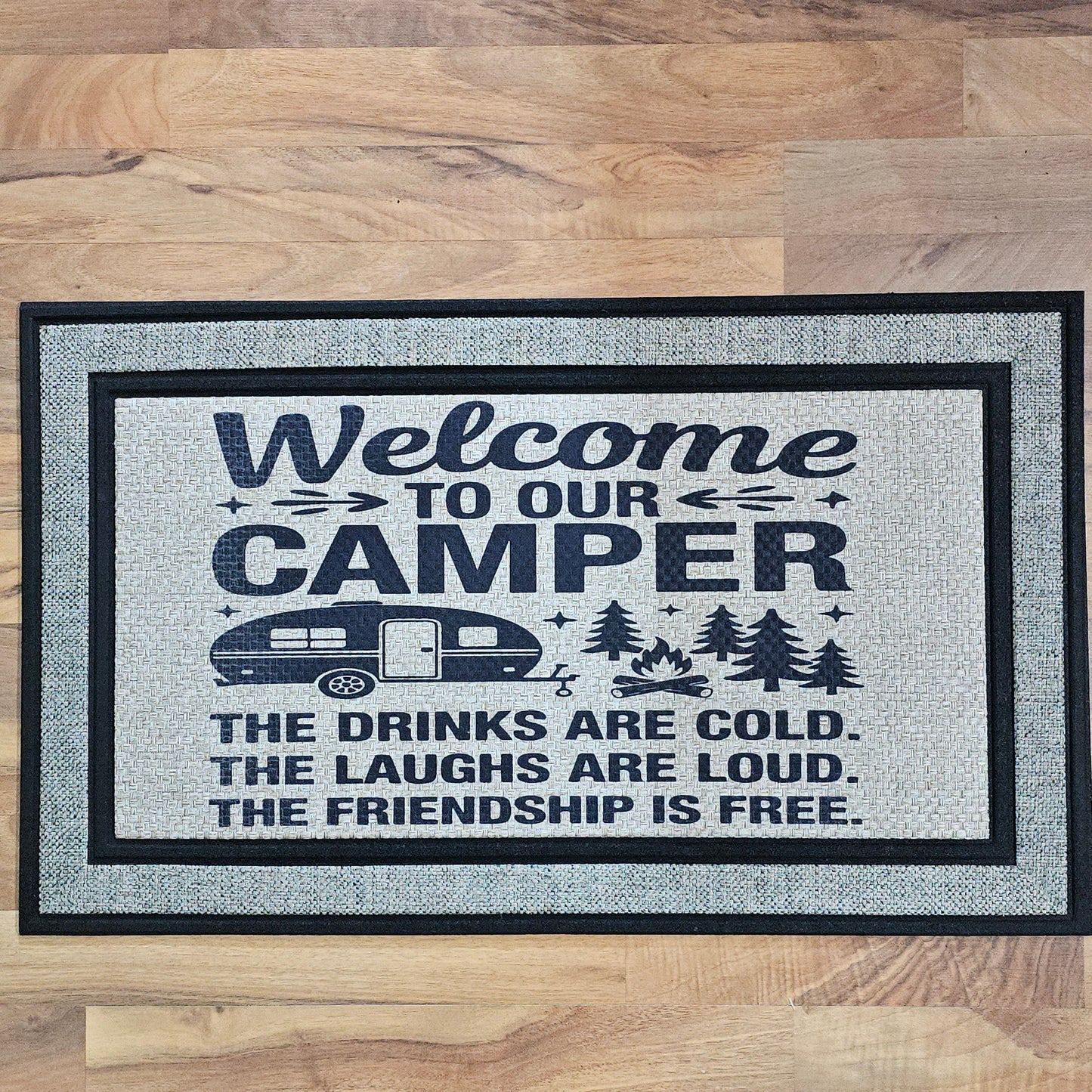 to Camper – Front Door Ready – Woven Welcome Mat
