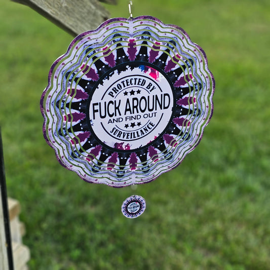 FAFO Security – Everyday – Yard-Ready Material Wind Spinner