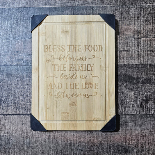Bless the Food Cutting Board