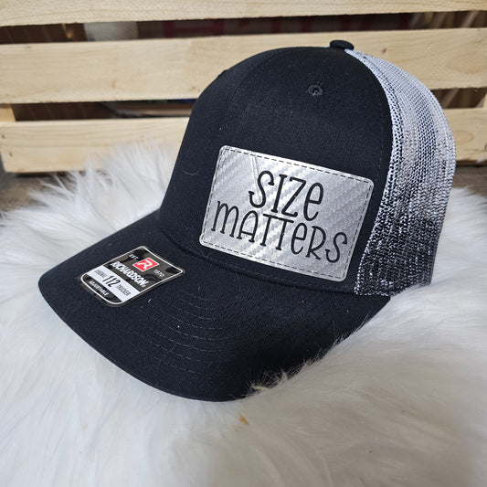 Size Matters - Leather Patch Hat