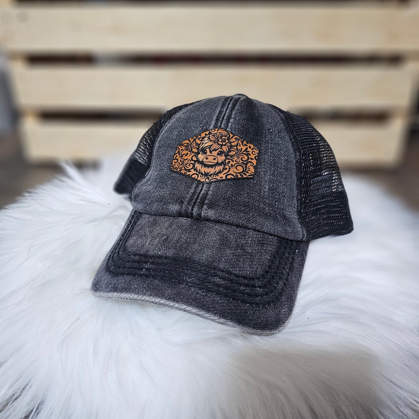 Highland Calf Ponytail Hat – Cute but Kinda Feral (Youth)