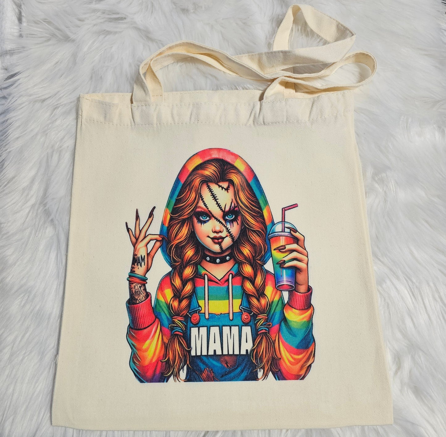 “Mama Chucky” Bright Horror ( ) – Festive – Canvas Tote Bag