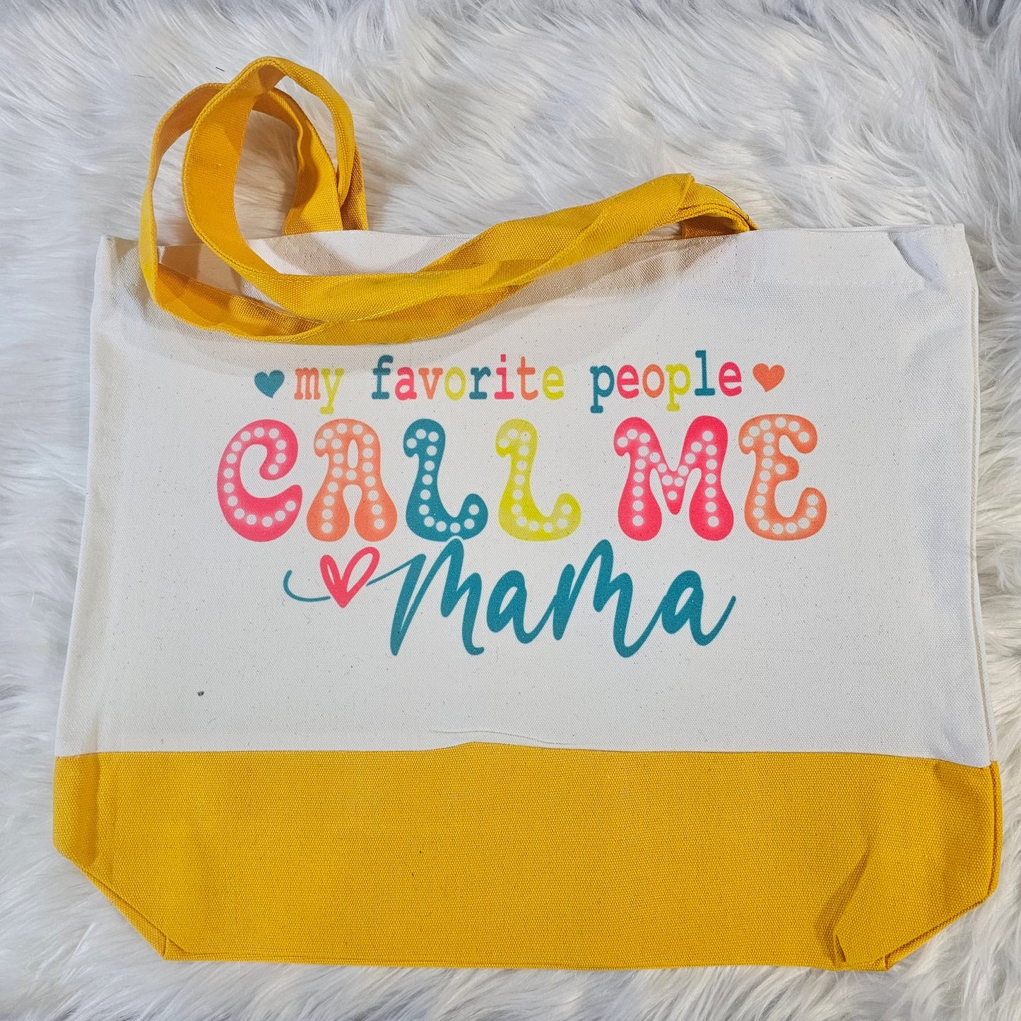 “Mama – Favorite People” Large – XL – Chaos Coordinator – Canvas Tote Bag