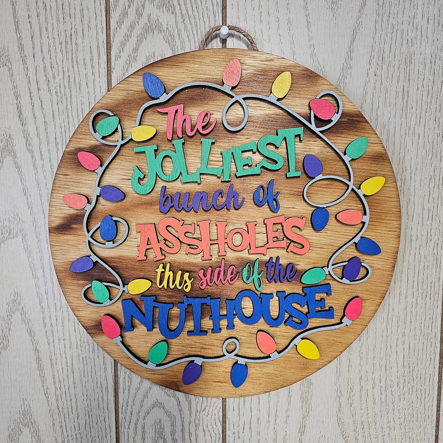 12" Wood Door Sign - Plain