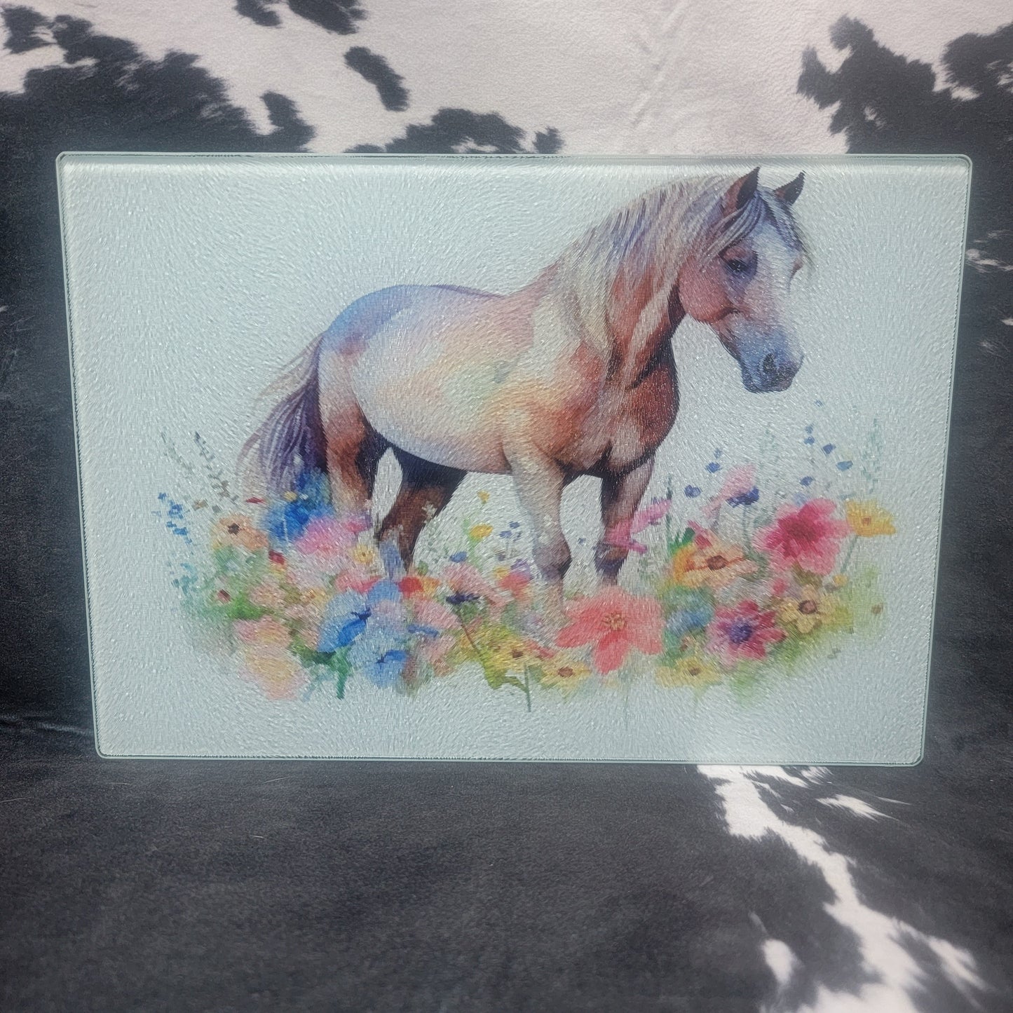 Sm. Rectangle - Horse Flowers Home Decor/Accessories Farmhouse Hobbies