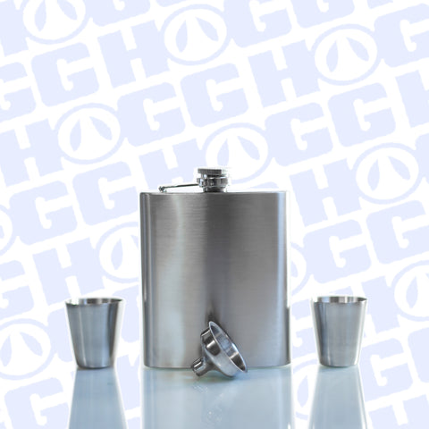 7 oz Epoxy Flask set w/shot glasses with custom gift design