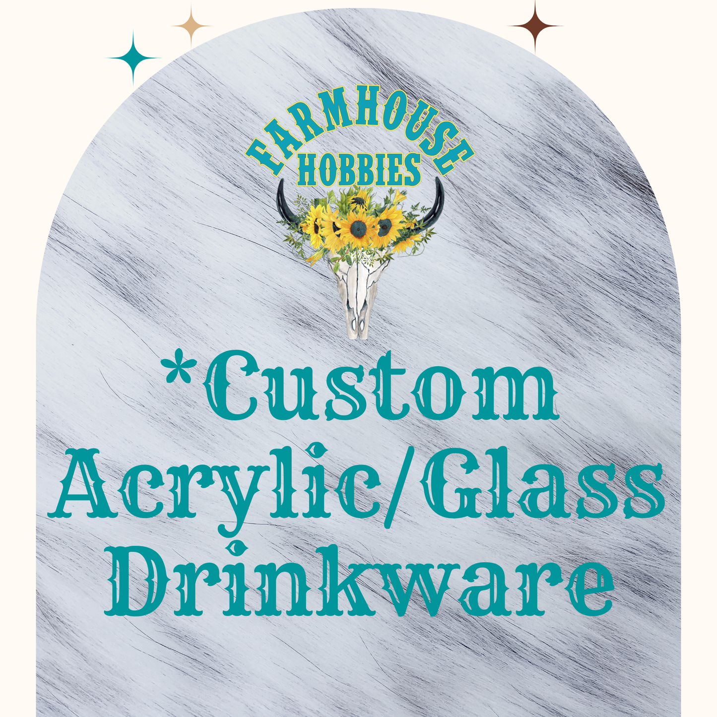 *Custom Acrylic/Glass Tumblers with custom tumbler design