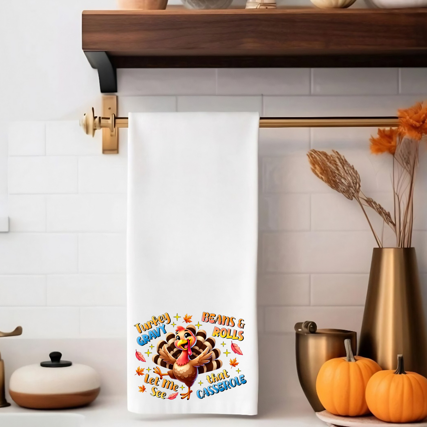 Towel-Dancin Turkey with custom gift design