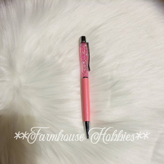 Double Pink Glitter Flow Pen Home Decor/Accessories Farmhouse Hobbies   