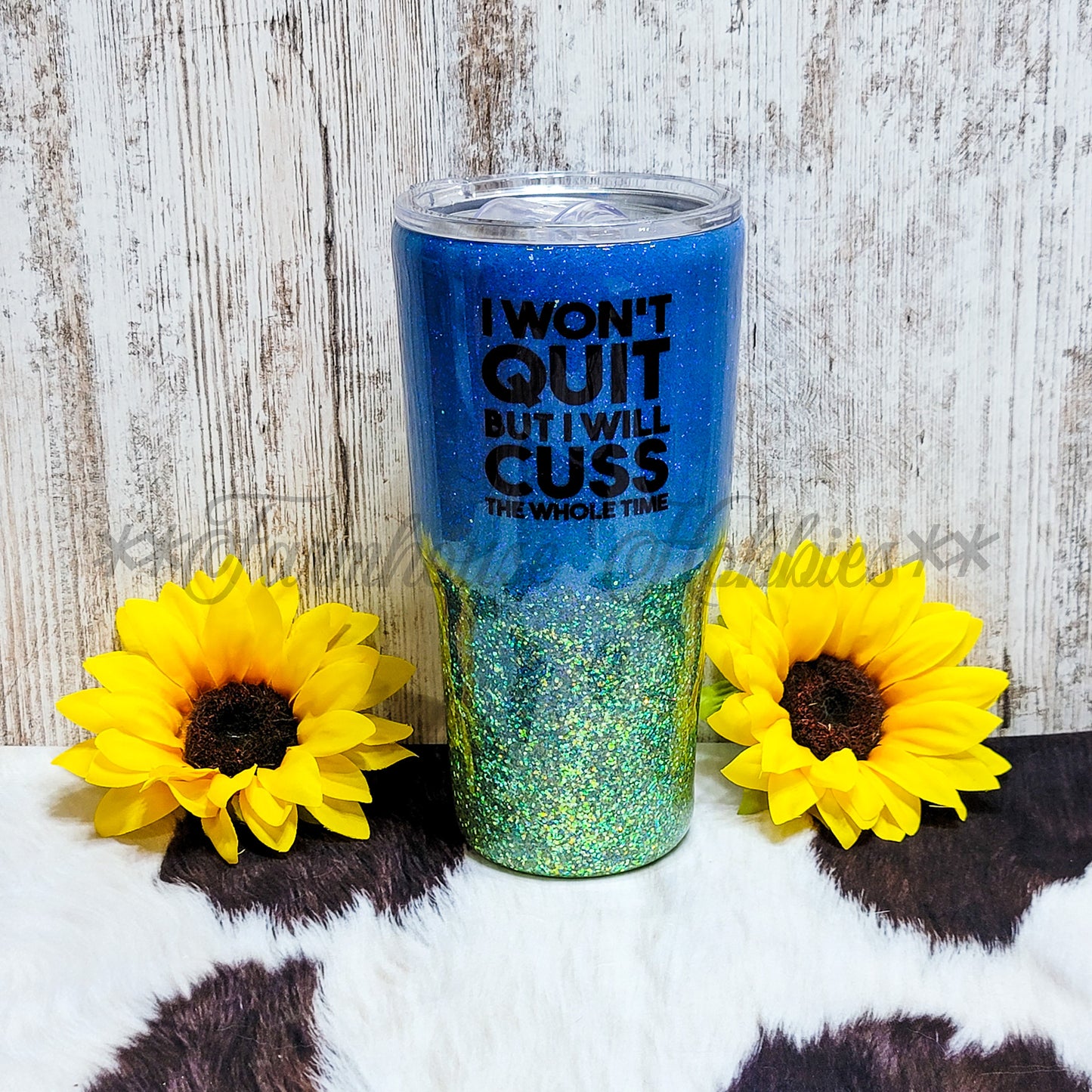 30 oz Regular Cuss the whole time RTS Drinkware Farmhouse Hobbies