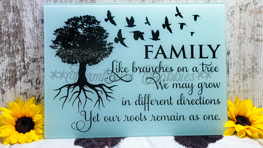 Lg. Rectangle - Family Tree Home Decor/Accessories Farmhouse Hobbies