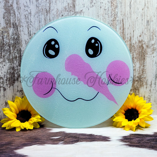 Lg. Round - Snowman Home Decor/Accessories Farmhouse Hobbies