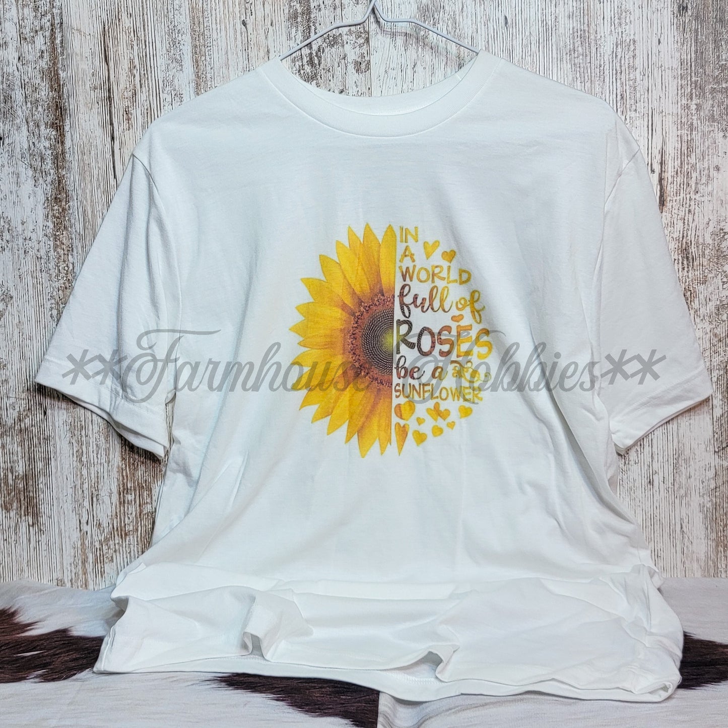 Sunflower Tshirt SS T-shirt Farmhouse Hobbies