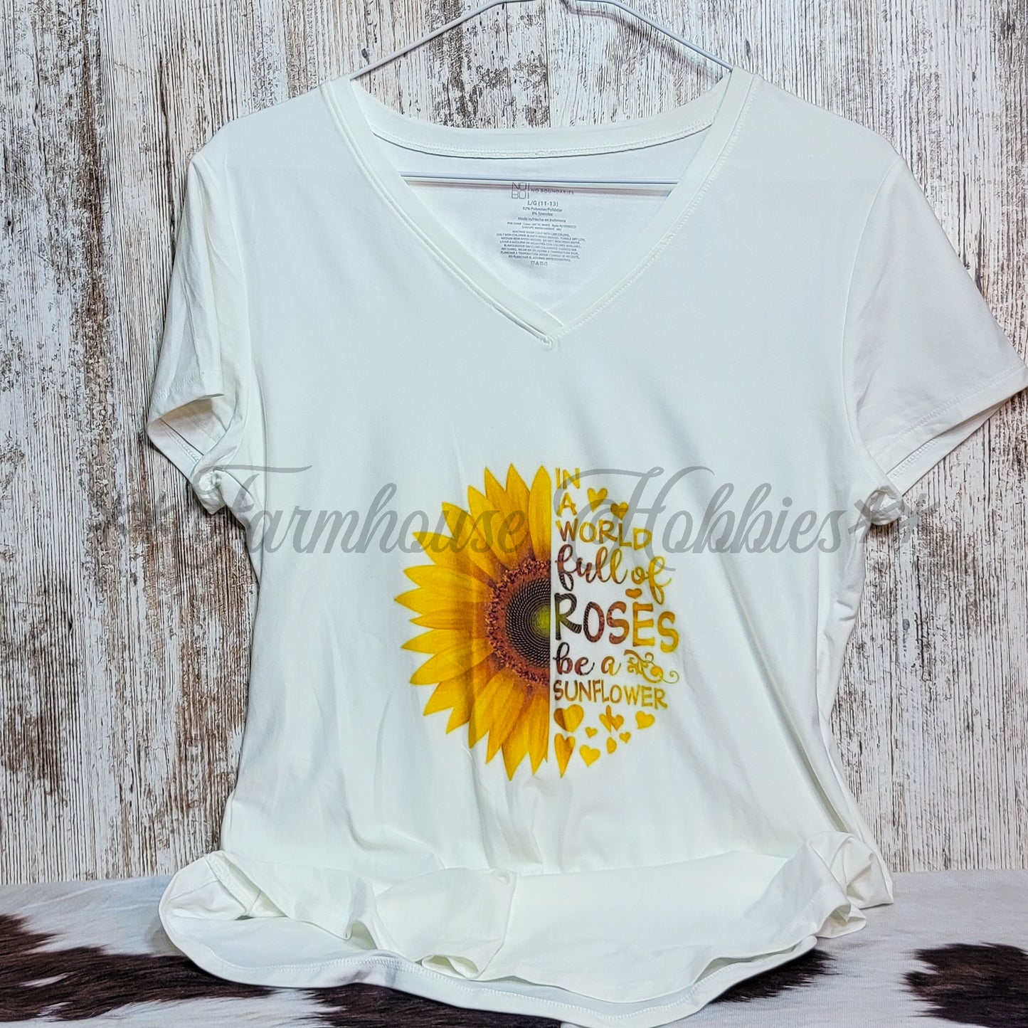 Sunflower Tshirt SS T-shirt Farmhouse Hobbies