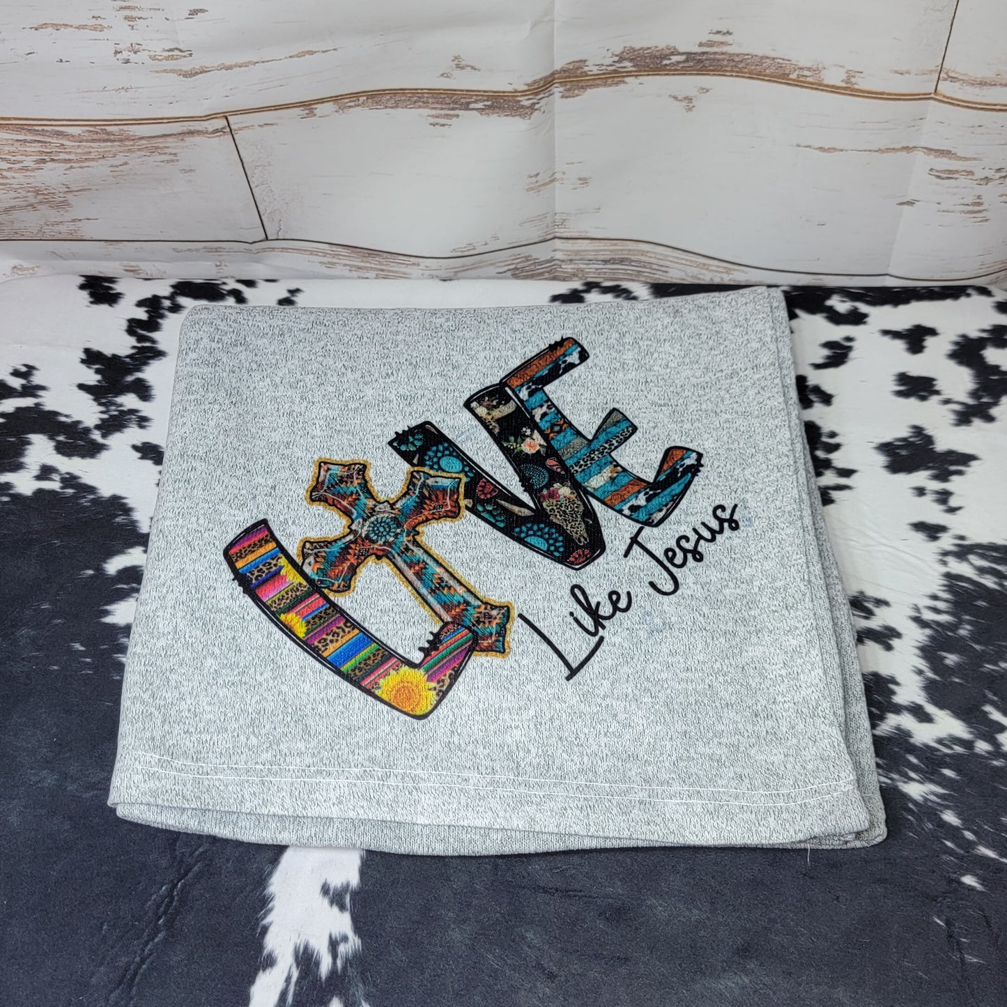 Sweater Blanket - Live Like Jesus Home Decor/Accessories Farmhouse Hobbies