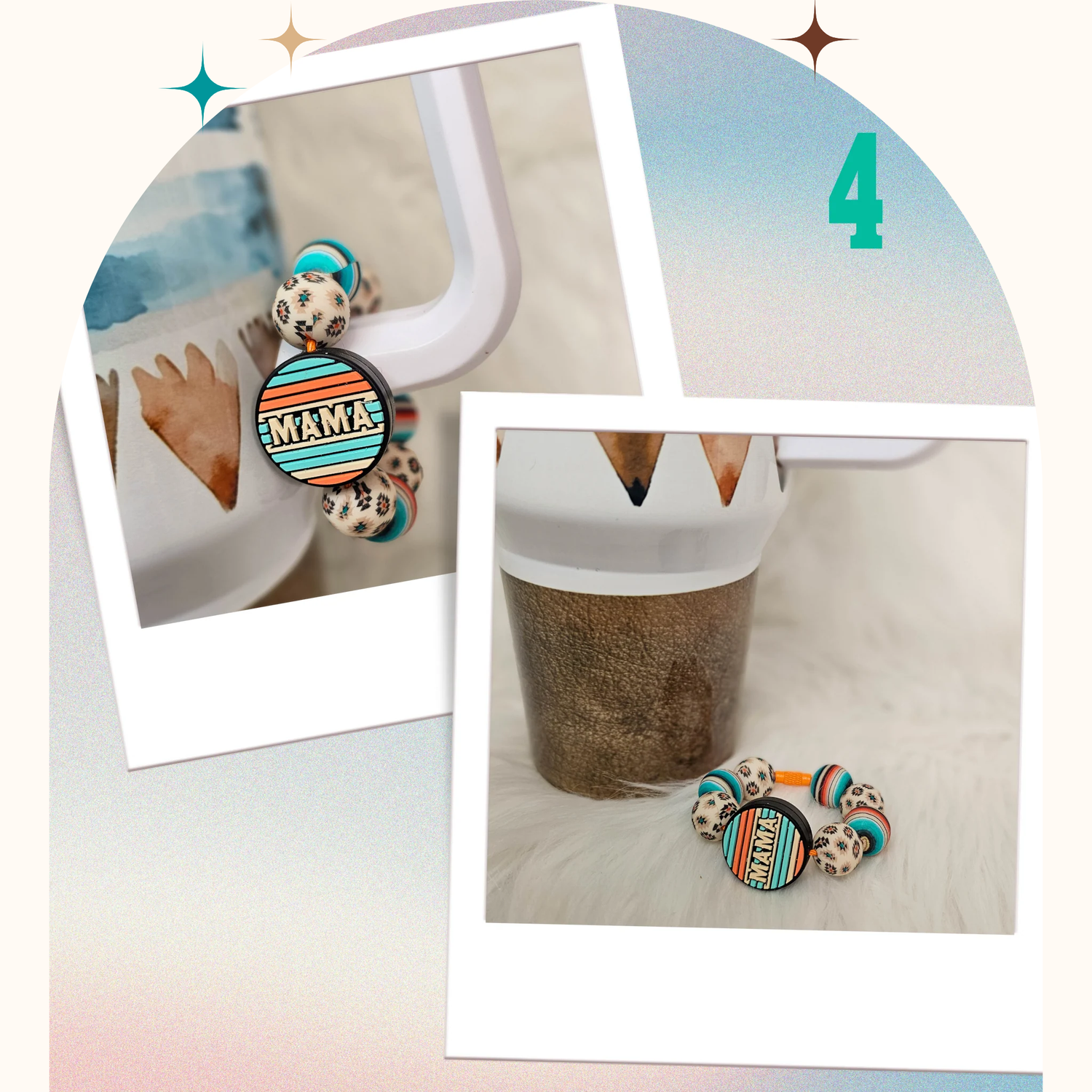 Beaded Handle Charm