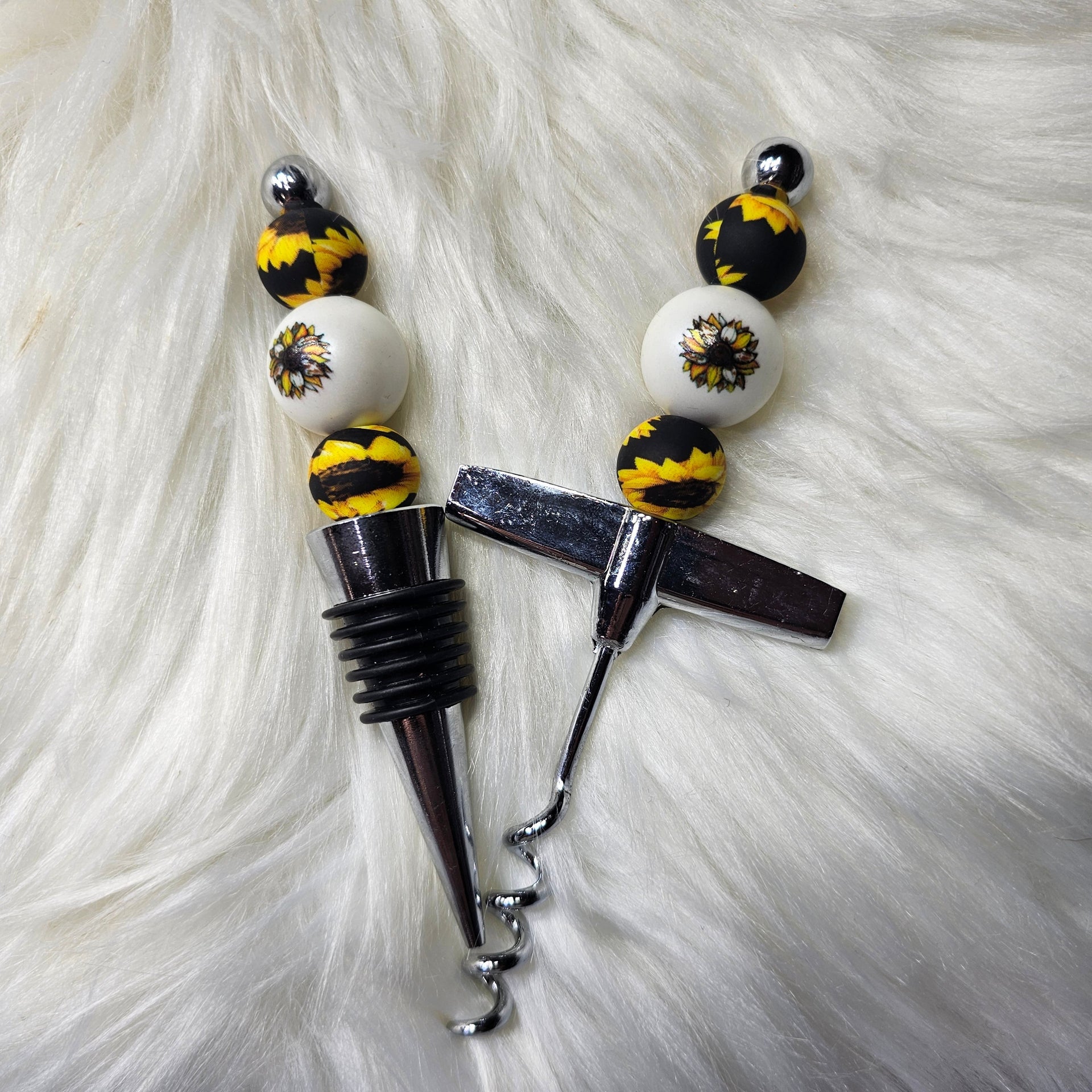 Custom Beaded Wine Toppers