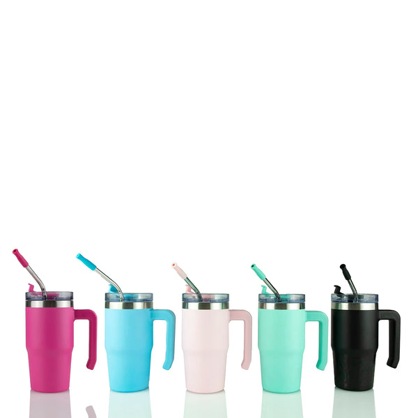 Custom 12oz Powder Coated Grippy Tumbler