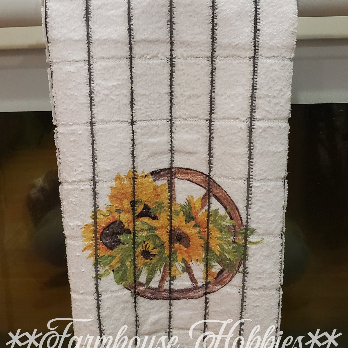 Towel Set (2) Western Sunflower Home Decor/Accessories Farmhouse Hobbies   