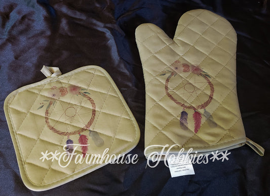 Pot Holder Set-Dream Catcher Home Decor/Accessories Farmhouse Hobbies   